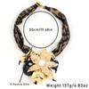 Statement Leopard Necklace Flower Pendant for Woman Girl Wedding Party Jewelry