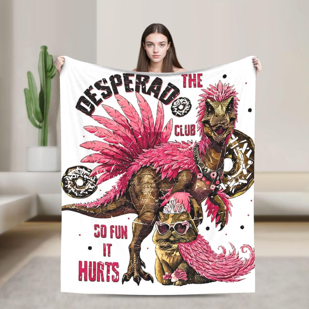 I Am Yelling Carl Funny Donut Cat Blanket Velvet Dungeon Crawler Carls Breathable Warm Throw Blanket for Home Outdoor Quilt
