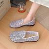 Fashion 2025 New Hollow Lace Flat Shoes Women Summer Slip On Loafers Breathable Shoes Ladies Shoes Casual Fashion Black Sneakers