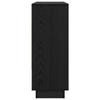 Sideboard in Black Oak Look 97 x 29 x 75 cm Particleboard