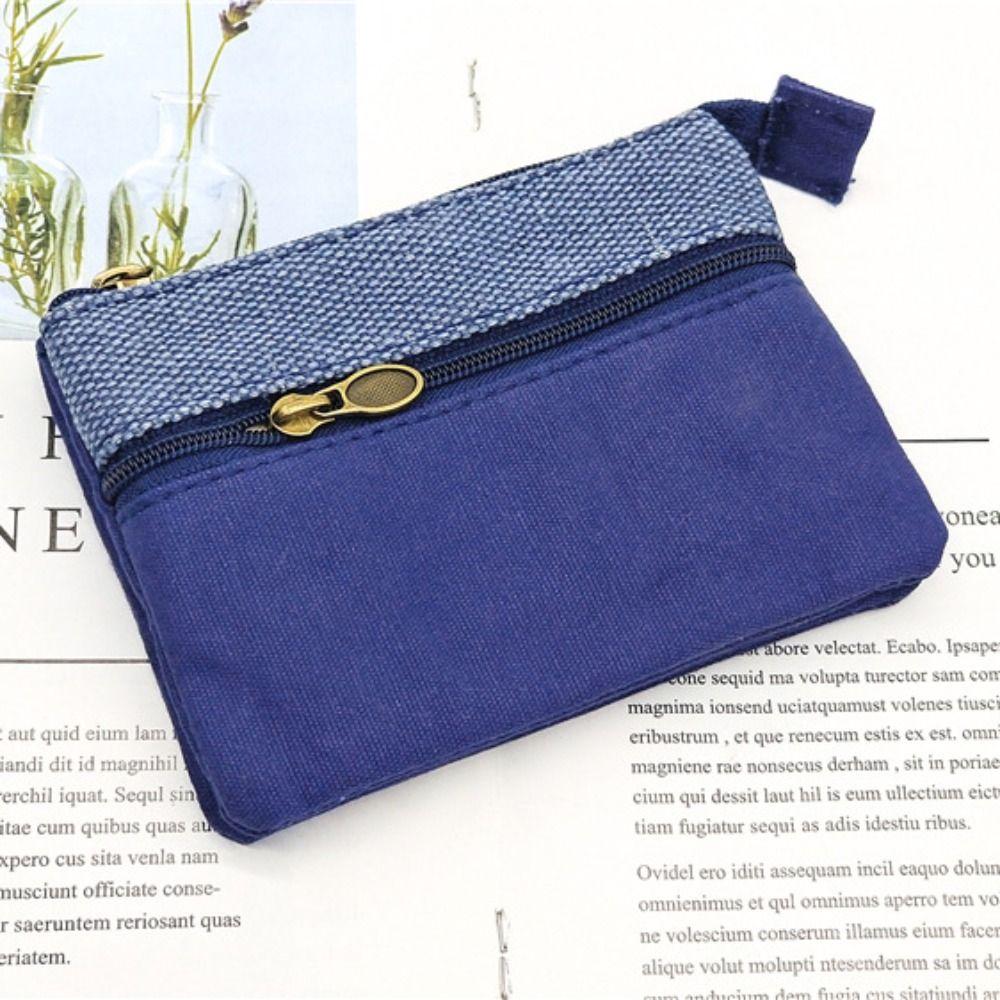 Kadın Kısa Cüzdan Pamuklu Bozuk Para Cüzdanı Kadın Kumaş Mini Para Kesesi Kart Çantası Bayanlar için Küçük El Çantası Kızlar