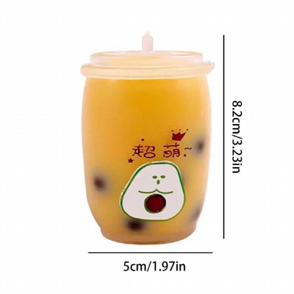 Soft Drink Stress Relief Toy Steamed Stuffed Milk Bubble Tea Fidget Toy Sensory Anti Stress Squeeze Toys For Children Gift