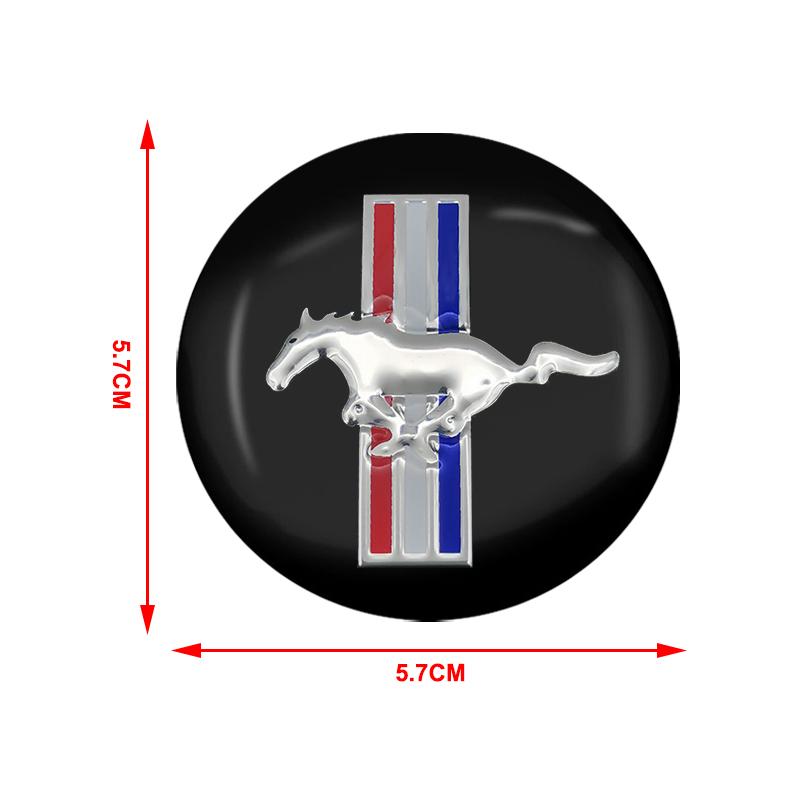 4db Autóstílus 56mm Embléma Kerékközép Kapszli Matricák Ford Mustang Univerzális Nagy Méretű Mustang Shelby GT Autókiegészítők