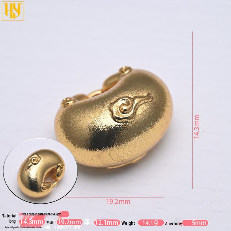 Vergoldeter Glücksschloss Anhänger Armband Halskette Charm