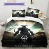 The Elder Scrolls  Bedding Quilt Set Quilt Cover Pillowcase Home Decoration Birthday Gift (1 * duvet cover + 2 * pillowcase, without core)