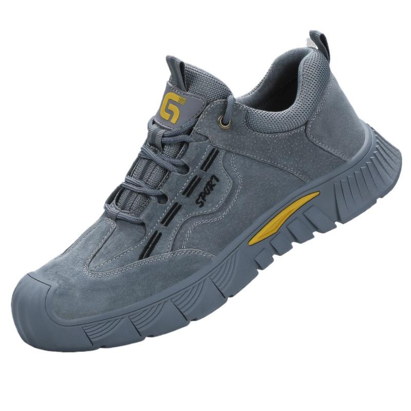 Labor Insurance Shoes Men's Steel Bag Head Non-slip and Wear-resistant Shoes, Anti-smashing and Anti-piercing Comfortable Work Shoes