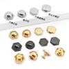 Bags Shoes Leather Hexagonal Rivets Highlight Hanging Plated Hexagonal Decorative Bottom Nails Hat Nails