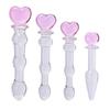 Heart Secret Key Glass Massage Wand - Female Anal & Vaginal Masturbation Device