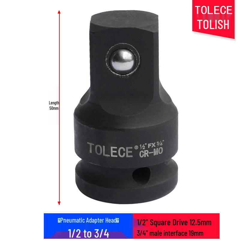 Socket Wrench Adapter: 1/2" To 3/8" To 1/4" Drive Reducer for Air Impact Wrench