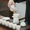 Mutton Fat Jade White Porcelain Kung Fu Tea Set