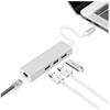 Hub usb 3.1 typ c  3x usb 3.0 ethernet rj-45 lan przejściówka stacja