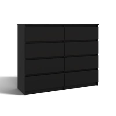 Malwa Chest of Drawers M8/140 BLACK