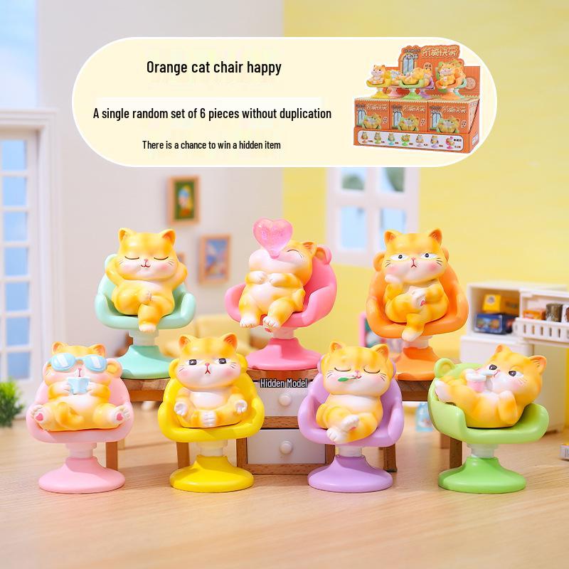 Chao Wan Super Stable Emotion Little Fairy Luo - Second Wave Flocked Blind Box Cute Desktop Decoration Ornament.