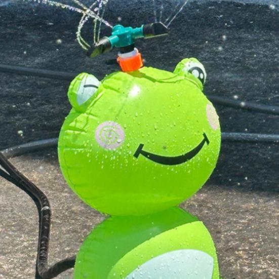 Water Sprinkler for Kids Inflatable Frog Sprinkler Family Gathering Water Game Summer Kids Water Play Toy