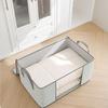 Non-Woven Fabric Striped Visible Storage Bag Moisture-Proof Dust-proof Quilt Storage Box with Handles Space Saving