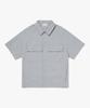 GOALSTUDIO Taslan Small Logo Shirt-Light Gray