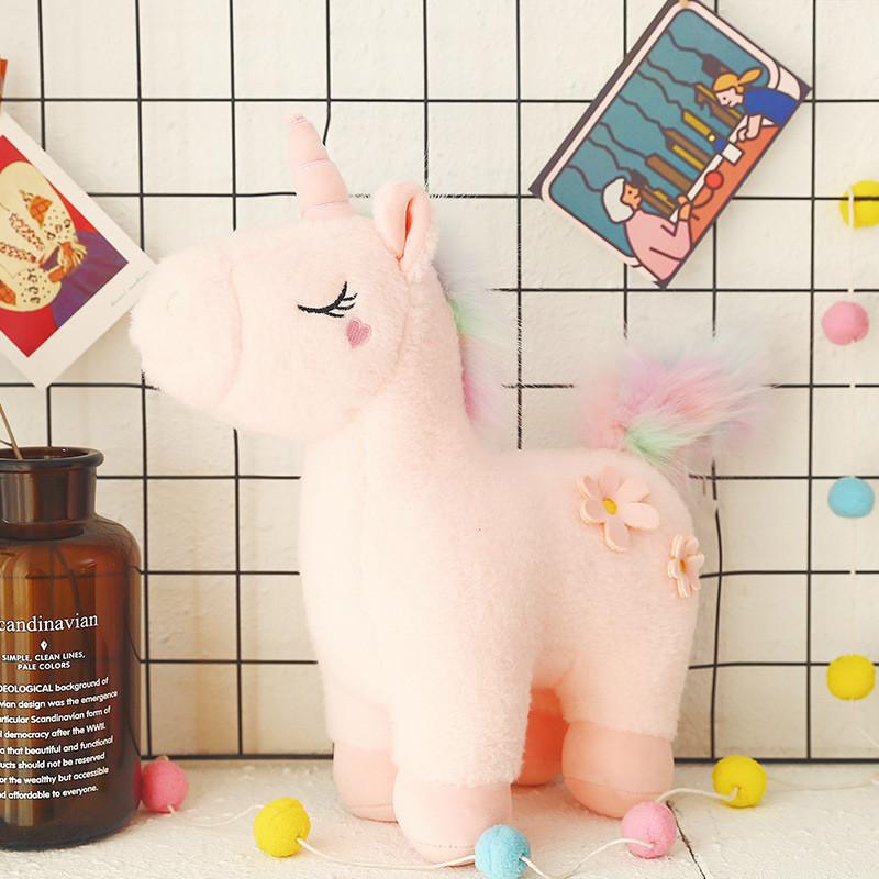 Toy Plush Unicorn Stuffed Animal Doll Bedroom Decoration Kids Gift Birthday