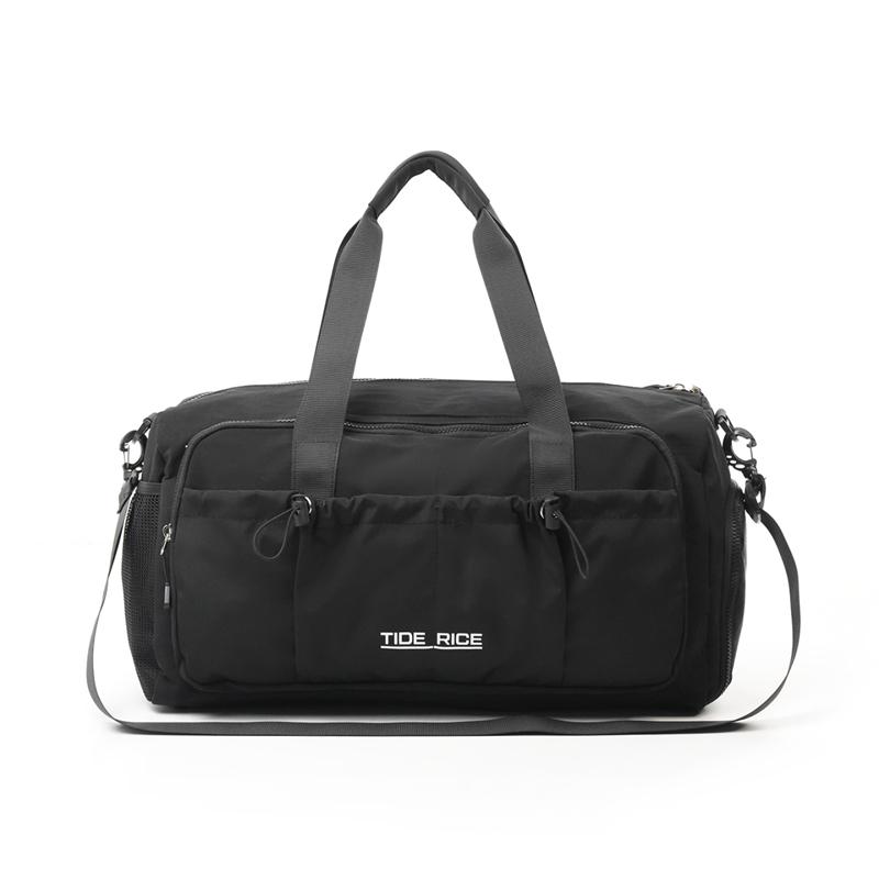 Color Block Large Capacity Travel Bag Luggage Bag Swimming Dry and Wet Separate Gym Bag with Separation Shoes Bags With Letter
