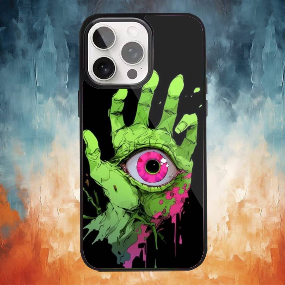 Augenmalerei Kunst Handyhülle Für iPhone 17,16,15,14,13,12,Plus,Pro,Max für Magsafe Magnetisches Kabelloses Laden
