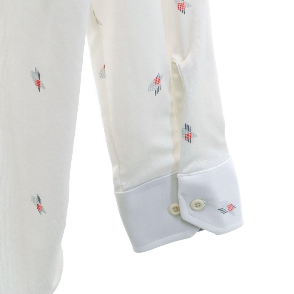 JCPenney 70s Vintage Overall Handle Long Sleeve Shirt White Men's Used