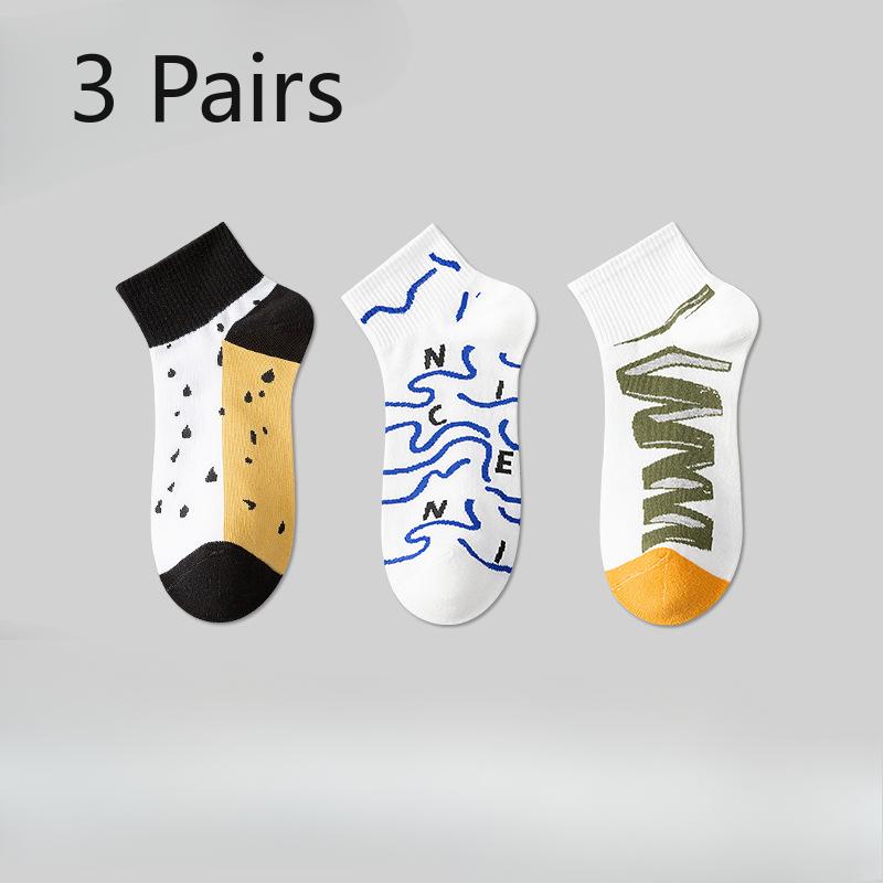 

3 пары носков для мальчиков весна-лето тонкие хлопковые спортивные антизапаховые 7а антибактериальные 3 Pairs