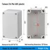 Outdoor Waterproof ABS Power Supply & Monitoring Socket Box with Wiring Terminal & Button