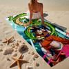 Dragon anime Artwork Beach Towel, Super Soft Microfiber, Gift for Her/Him, Birthday, for Pool, Beach, Travel, Home Decor Fan gifts