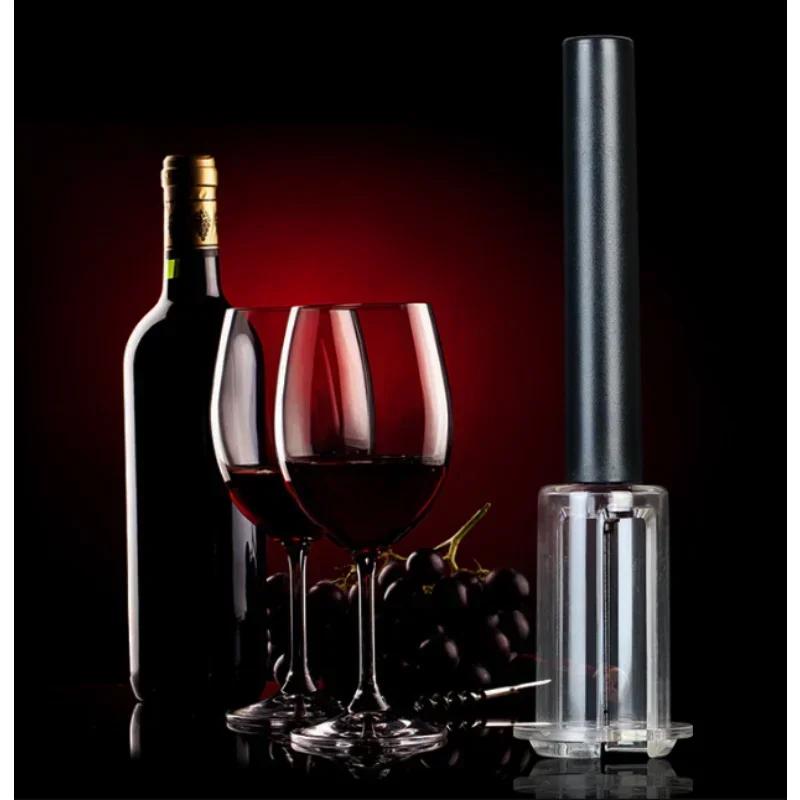 Nerezová ocel Kolíková vzduchová pumpa Otvírák na víno Bezpečná pneumatická vývrtka na víno s řezačkou fólie Kuchyňské nářadí Barové doplňky