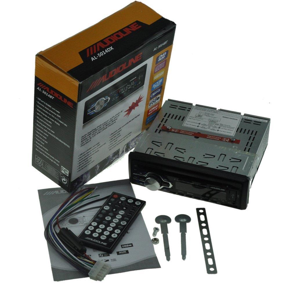 PolarLander Bluetooth Autoradio mit Fernbedienung und Freisprecheinrichtung In-Dash 1DIN UKW USB SD Aux-Eingang DVD CD-Player