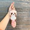 Plush Adorable Long Tailed Raccoon Toy Backpack Mini Doll Car Keychain Pendant