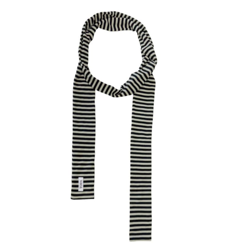 

корова. ШАРФ С ЛОГОТИПОМ В ПОЛОСКУ (ЧЕРНЫЙ) OS