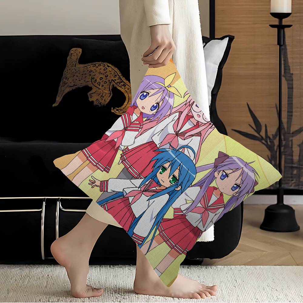 Lucky Star Comedy Anime Pillowcases Home Bedding Decorative Pillow Cover Wedding Super Soft Pillow Case