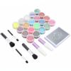 20colors Body Glitter Tattoo Stencils Safety Glitter Tattoo Kit for Children Adult
