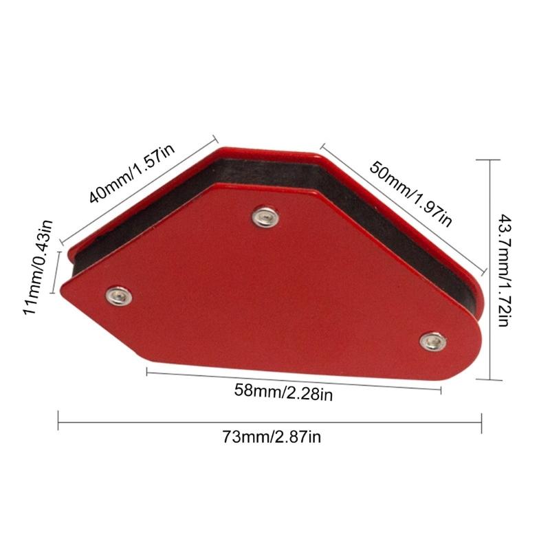4 Stück Magnetische Schweißpositionierer Magnetische Schweißwinkelsitzer Magnetische Schweißklemmen für Stabile & Genaue Schweißnähte