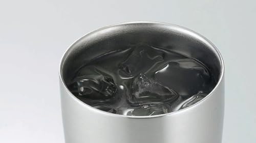 Kakusei Tasty Mirror Tumbler/Mug, 300ml/450ml, 7.4cm Diameter X 12.3cm Height, 8cm Diameter X 14.8cm Height, Set of 2, Double-Layer Vacuum Walled