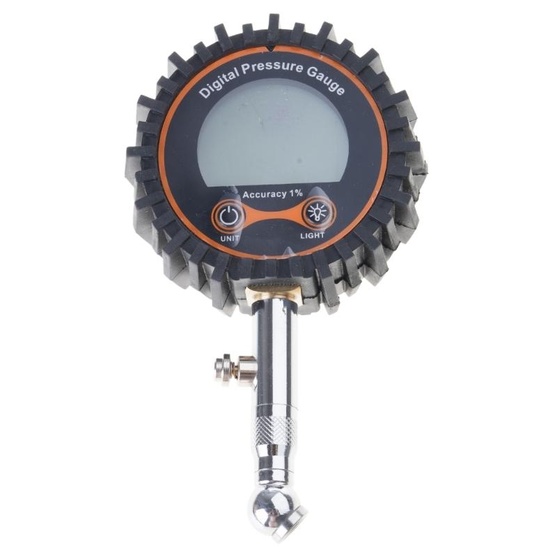 

Efficient Accurate Tire Pressure Gauge Green Screen Display Easy To Read No Battery Need Portable For Multiple Vehicles 1