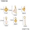 CARLIDANA Custom Jewelry Heart-shaped Tassel Stainless Steel Pearl Charms Set Creative Personality Chain Necklace for Women