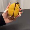 3D Cartoon Silicone Coin Purse - Eggplant & Carrot-Shaped Portable Storage Bags, Hand Washable