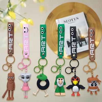 New Italian Brainrot Animals Keychains for Accessories Funny Sigma Skibidi Rizz Cat Silly Meme Keyrings Fans Friends Gifts