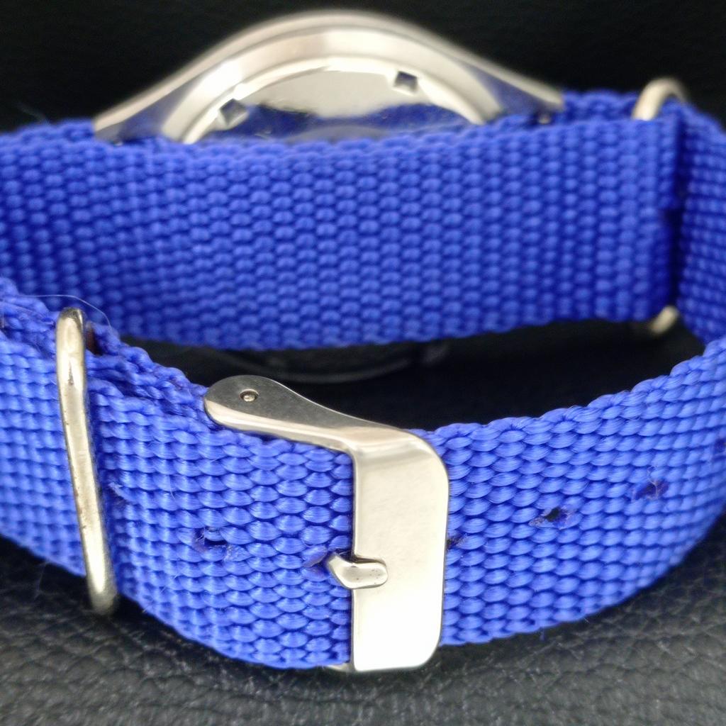VINTAGE SEIKO 5 AUTOMATIC 6119C JAPAN MENS BLUE COLOR DIAL WATCH a709523-1