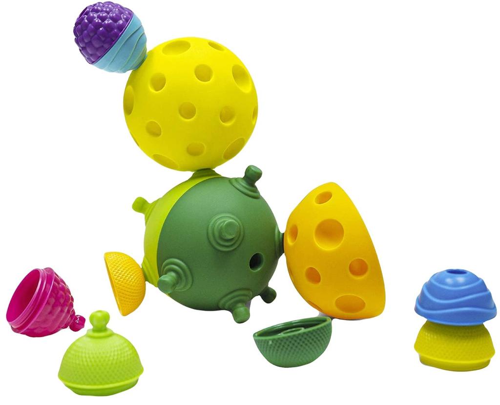 Lalaboom Sensory 3 Balls and 12 Authentic Baby Toy Balls, Pieces, BL930,