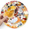 50 Creative Waterproof Cartoon Animal Stickers for DIY Skateboards, Phone Cases, Suitcases