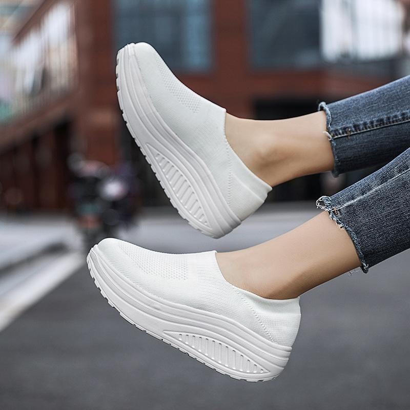 Women Shoes Summer Weave Sneakers Super Light Comfortable Shoes Female Mesh Breathable Sneakers