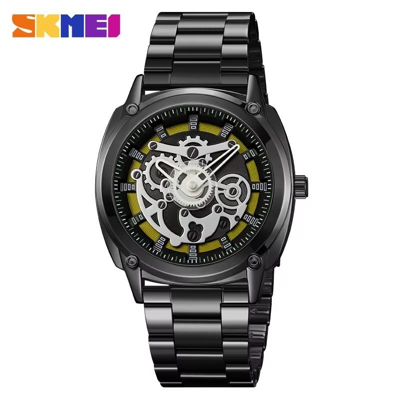 Skmei 2293 Unique Design Dial Men's Watches Quartz Movement Sport Stainless Steel Business Fashion Waterproof Wristwatch for Men