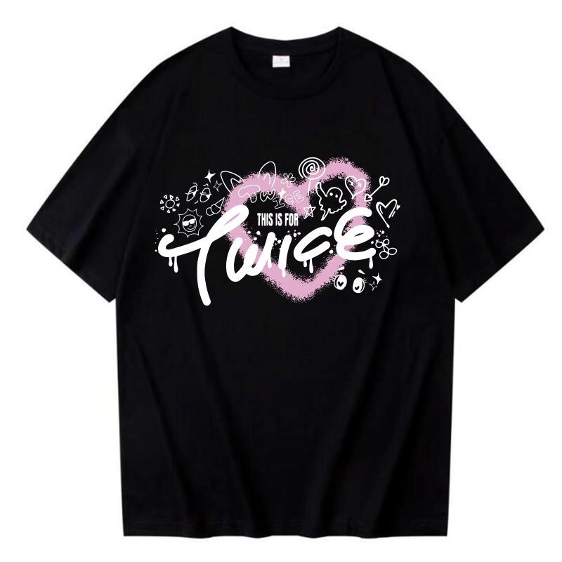 This Is for World Tour Fashion 2025 Cotton T-shirt Harajuku Women Girl O-neck Kpop Lovelys Girls O-neck Casual Shirt Gift Tops