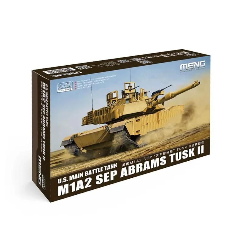 MENG 1/72 German Leopard 2A4 Main Battle Tanks Assemble Figure Whole Set 72-009 Model Assembly Uncolored Plastic Toy Gift