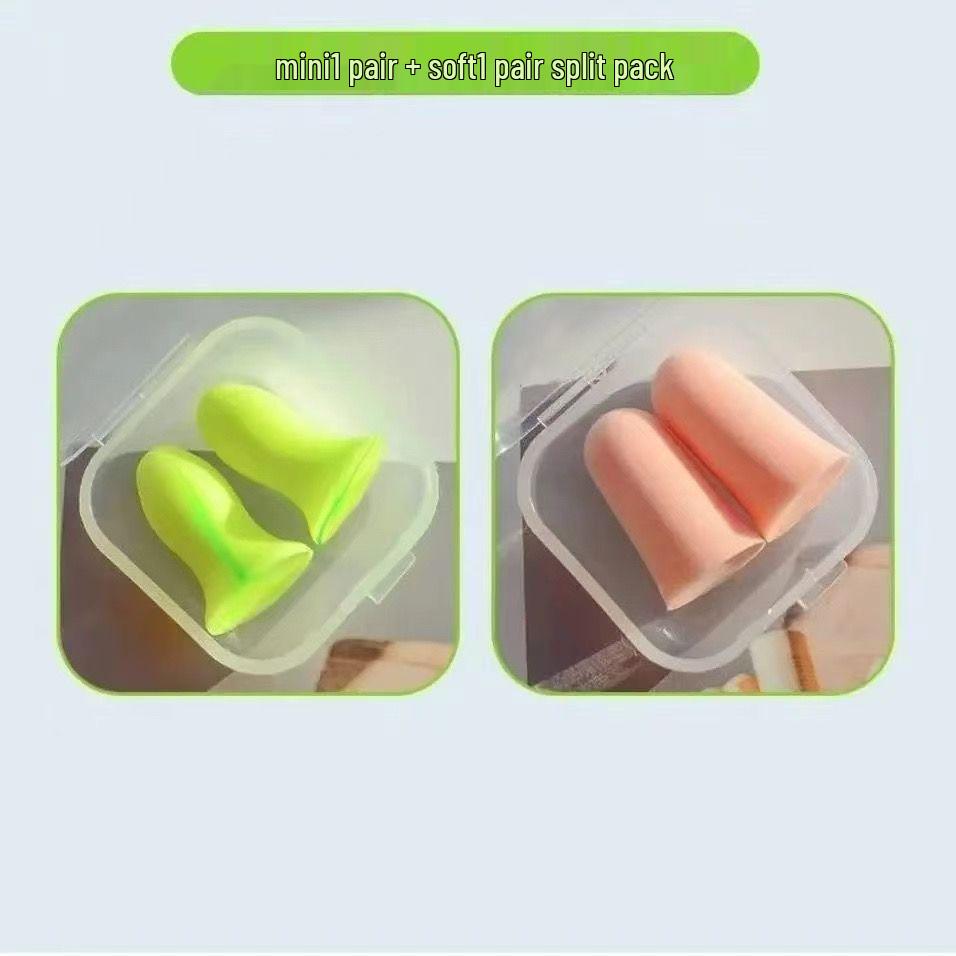 Ultra-Quiet Soundproof Earplugs for Sleeping - Noise Reduction Sleep Aid for Small Ear Canals and Student Dormitory Use