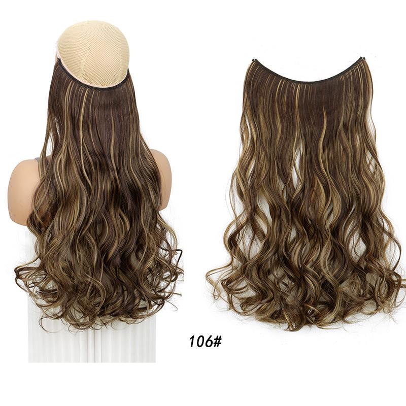 One-Piece Curly Clip-In Hair Extensions: High-Temperature Fiber for Enhanced Women's Volume
