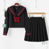 Genuine Red JK Sailor Suit Pleated Skirt