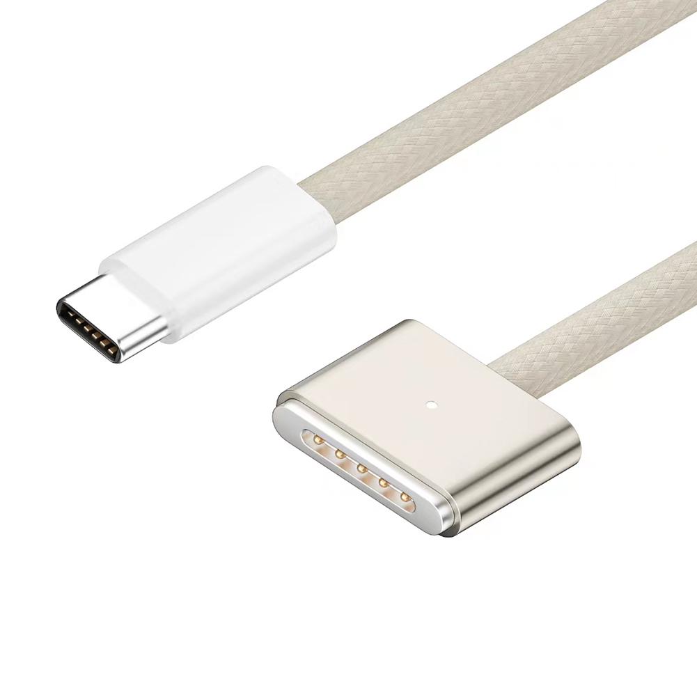 

2M Type C To Magnetic3 Charging Cable PD140W Quick Charging USB-C PD3.1 LED Indicators for MacBook Air 2025/Pro 2025 2025 шампанського